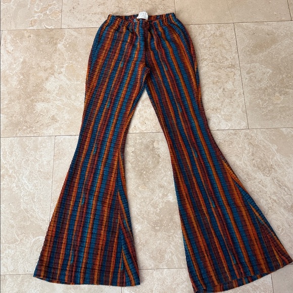 Colorful Striped Wide Leg Pants - Picture 2 of 7